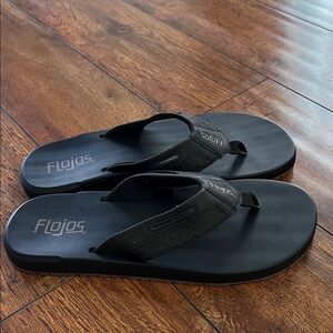 Flojos Black Sandals